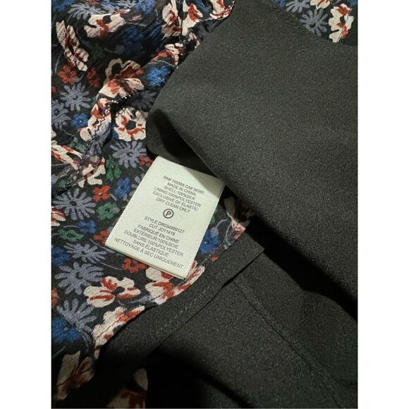 Joie 100% silk Adanson mini dress floral print ruffle sheer  long sleeve 4 - Picture 9 of 12